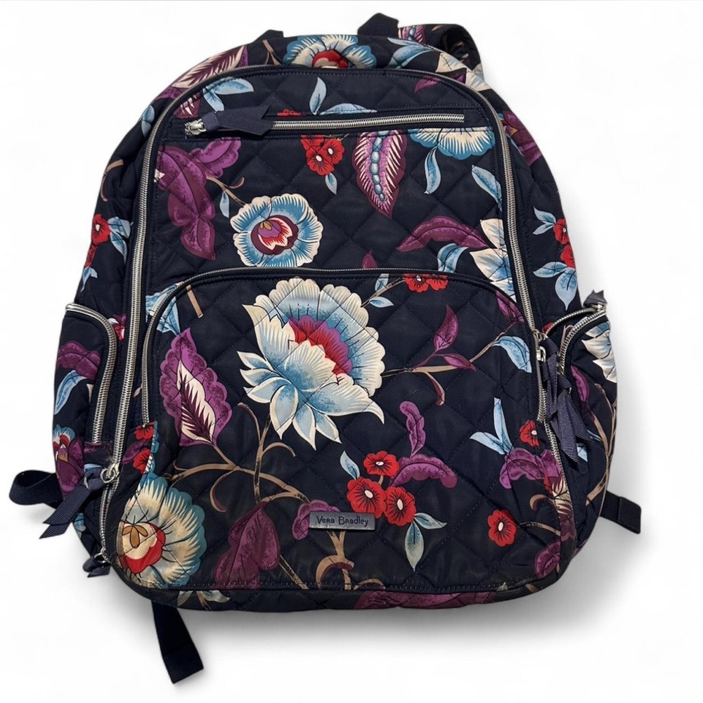 Vera Bradley Navy Floral Backpack